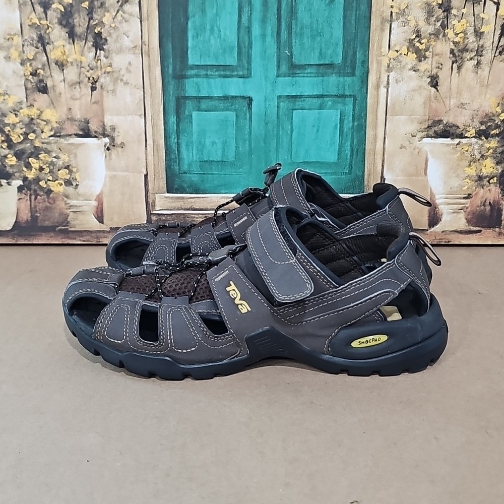Teva Forebay 1001116 Men's Sport Sandals Turkish Coffee Brown Hiking Shoes Sz 8